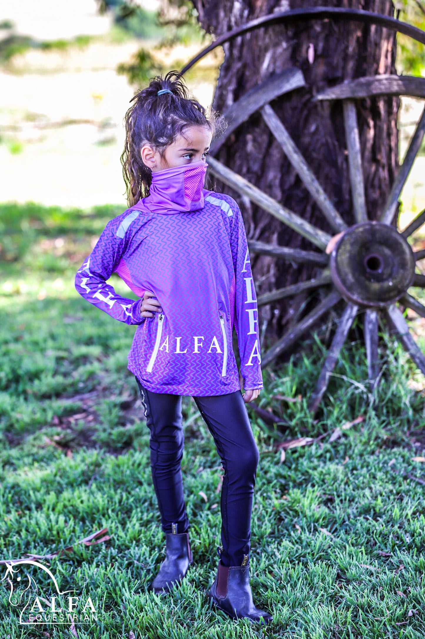 Kids ALFA Buff Endurance shirt - PURPLE