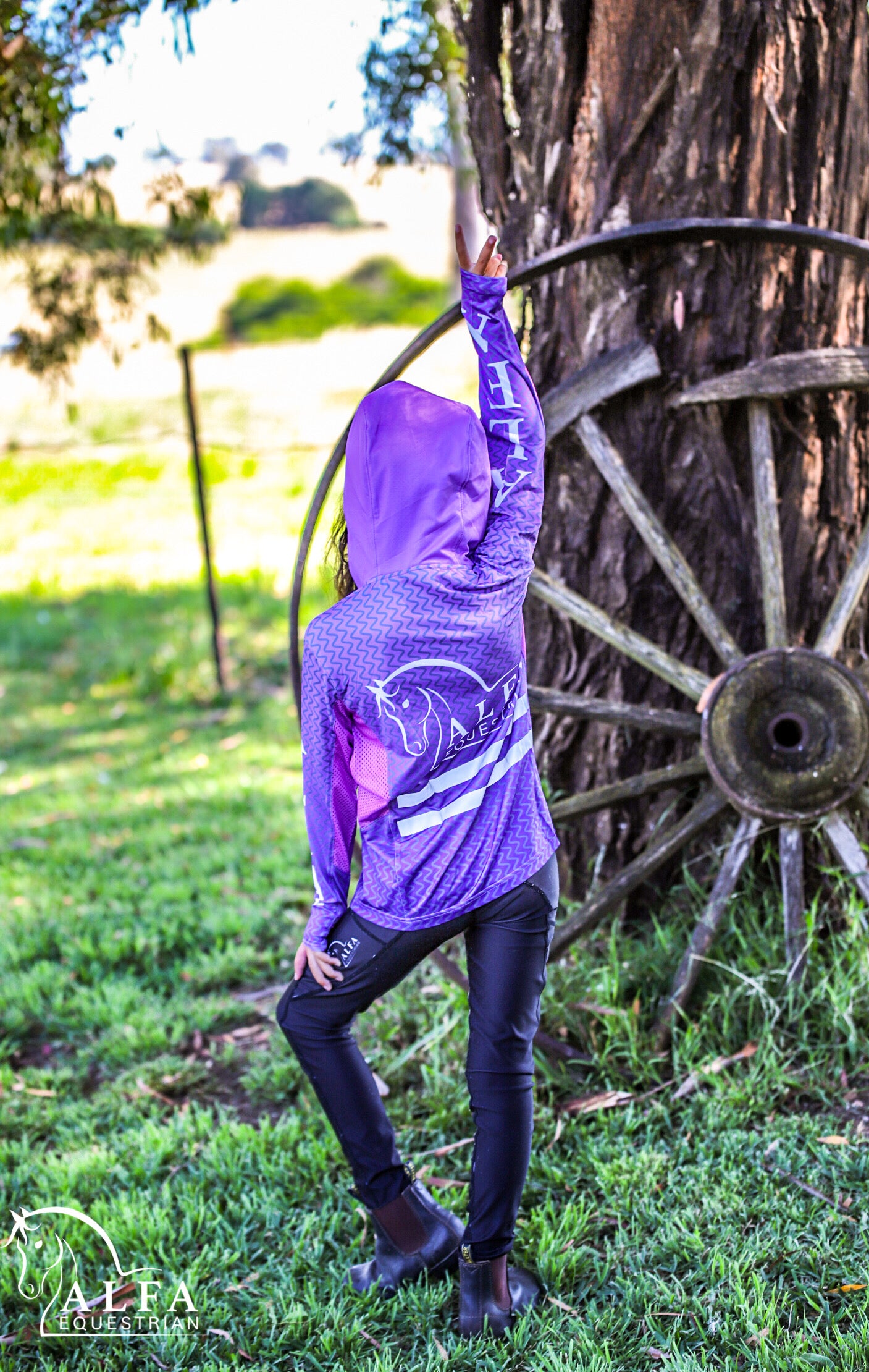 Kids ALFA Buff Endurance shirt - PURPLE