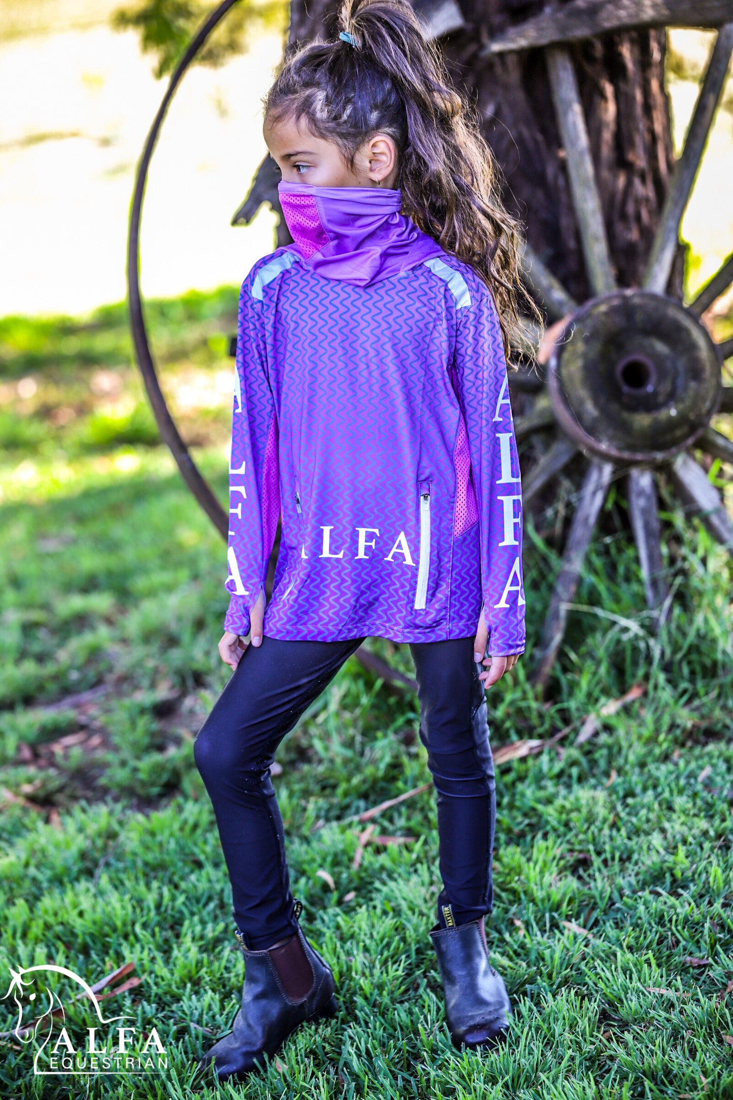 Kids ALFA Buff Endurance shirt - PURPLE