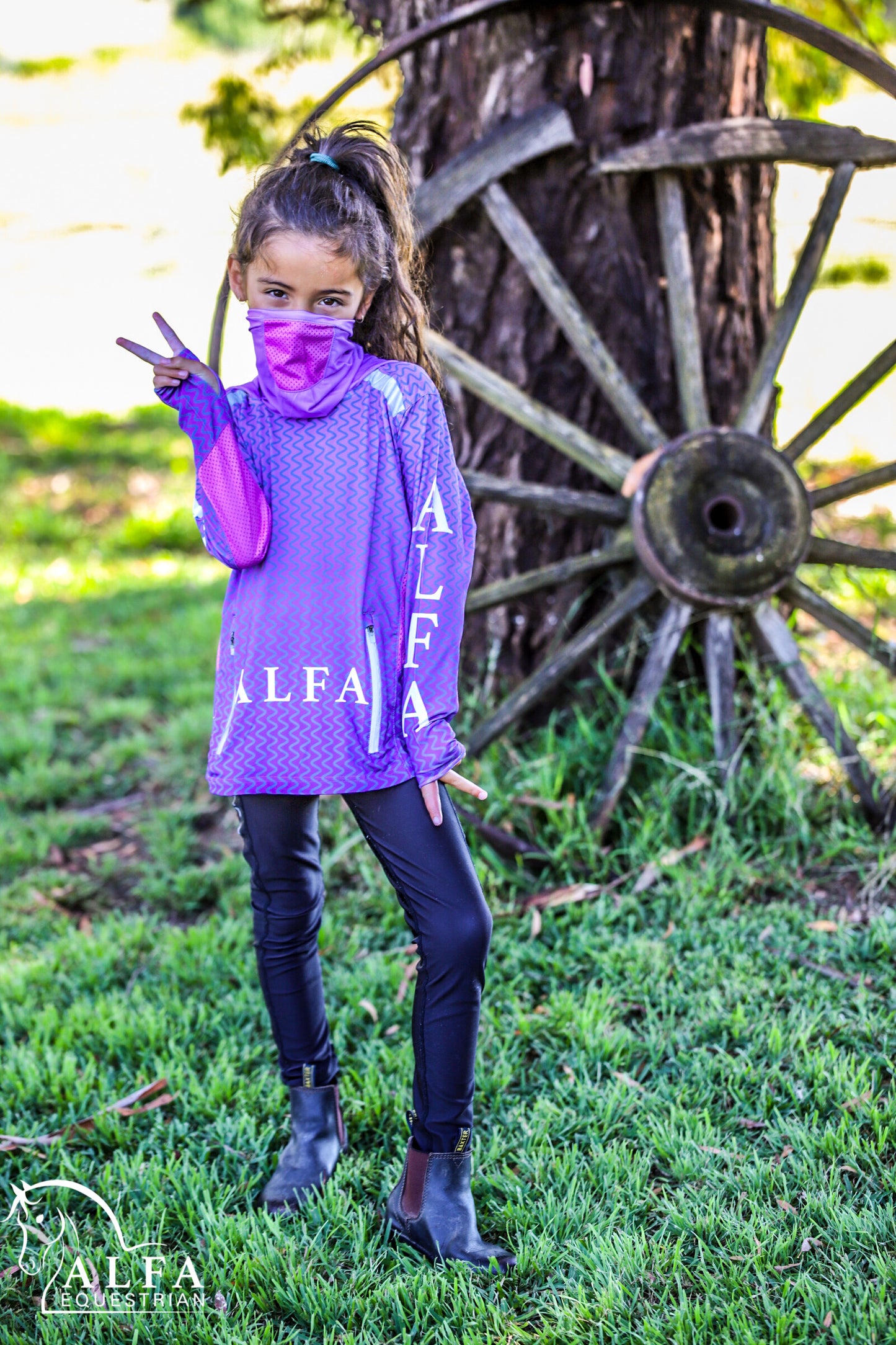 Kids ALFA Buff Endurance shirt - PURPLE